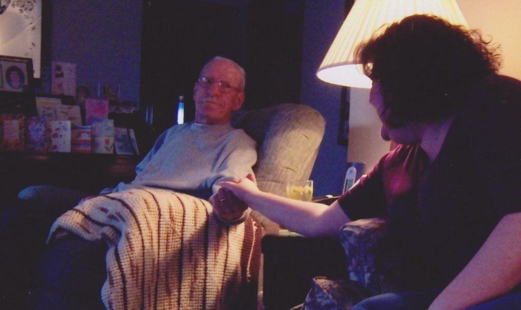 I love this picture of my dad holding my hand. It was taken just a few months before he passed away.