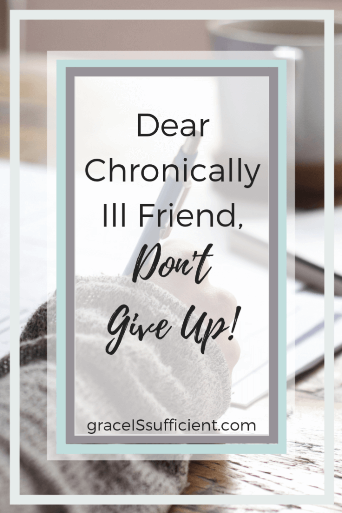 letter to person with chronic illness